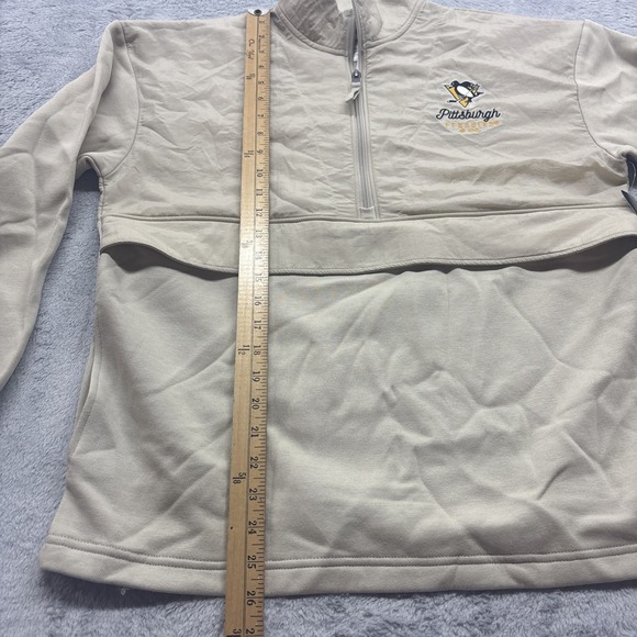 Pittsburgh Penguins NHL Size M Relaxed Fit Half Zip Pullover  Jacket Sweatshirt - Picture 5 of 7